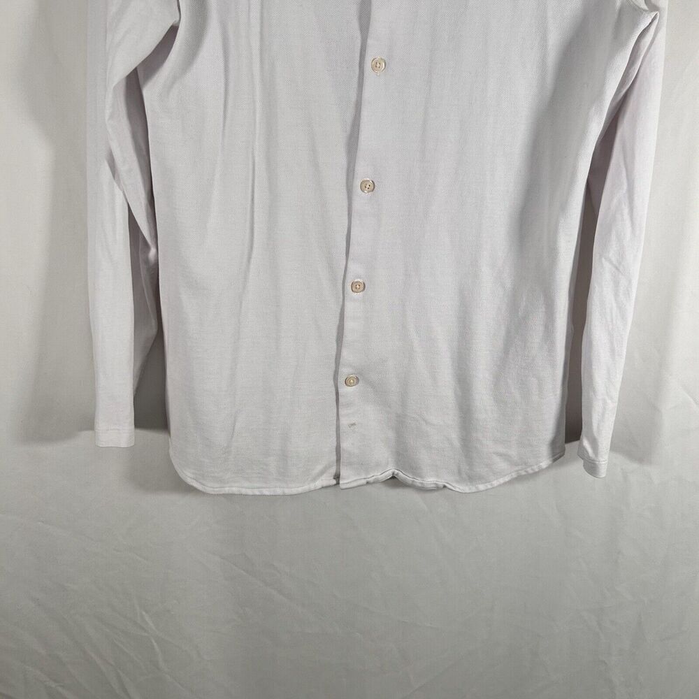 Armani Exchange Shirt Men's Large White Long Sleeve Button Up Regular Cotton - Picture 3 of 12